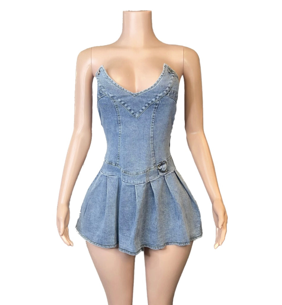 Want It All Denim Dress