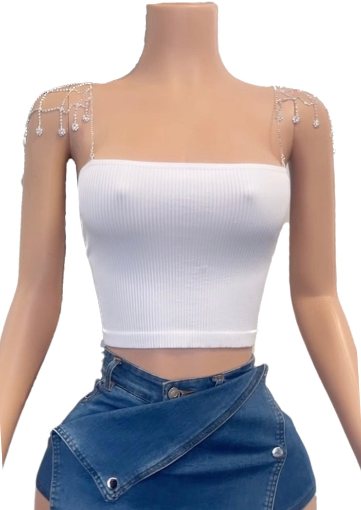 Destiny Chain Detail Crop Top