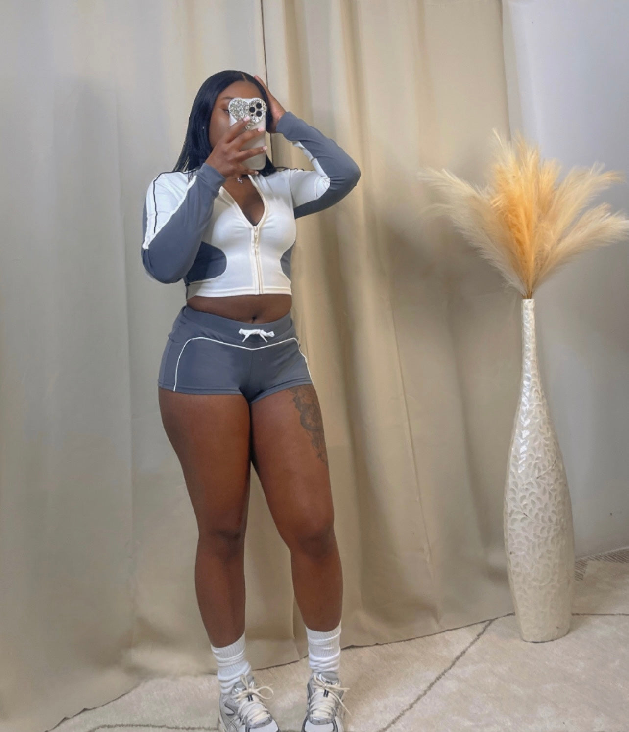 Color Block Shorts Set