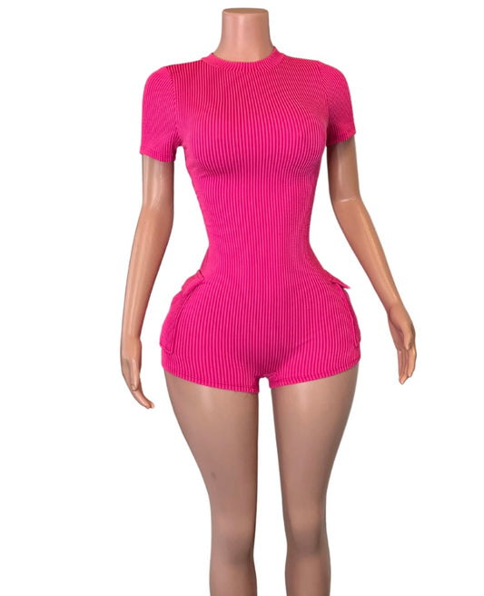 Not Interested Cut Out Back Romper
