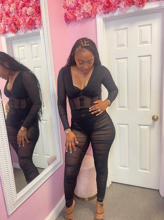 Tabby Mesh Jumpsuits