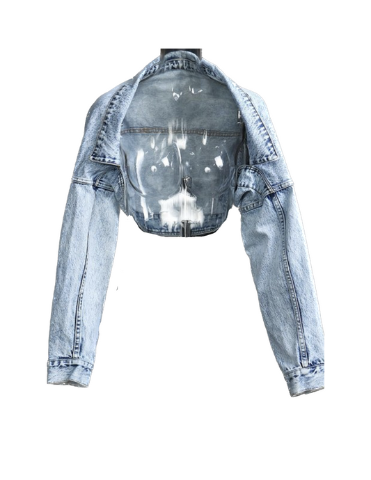 What You Need Denim Crop Jacket