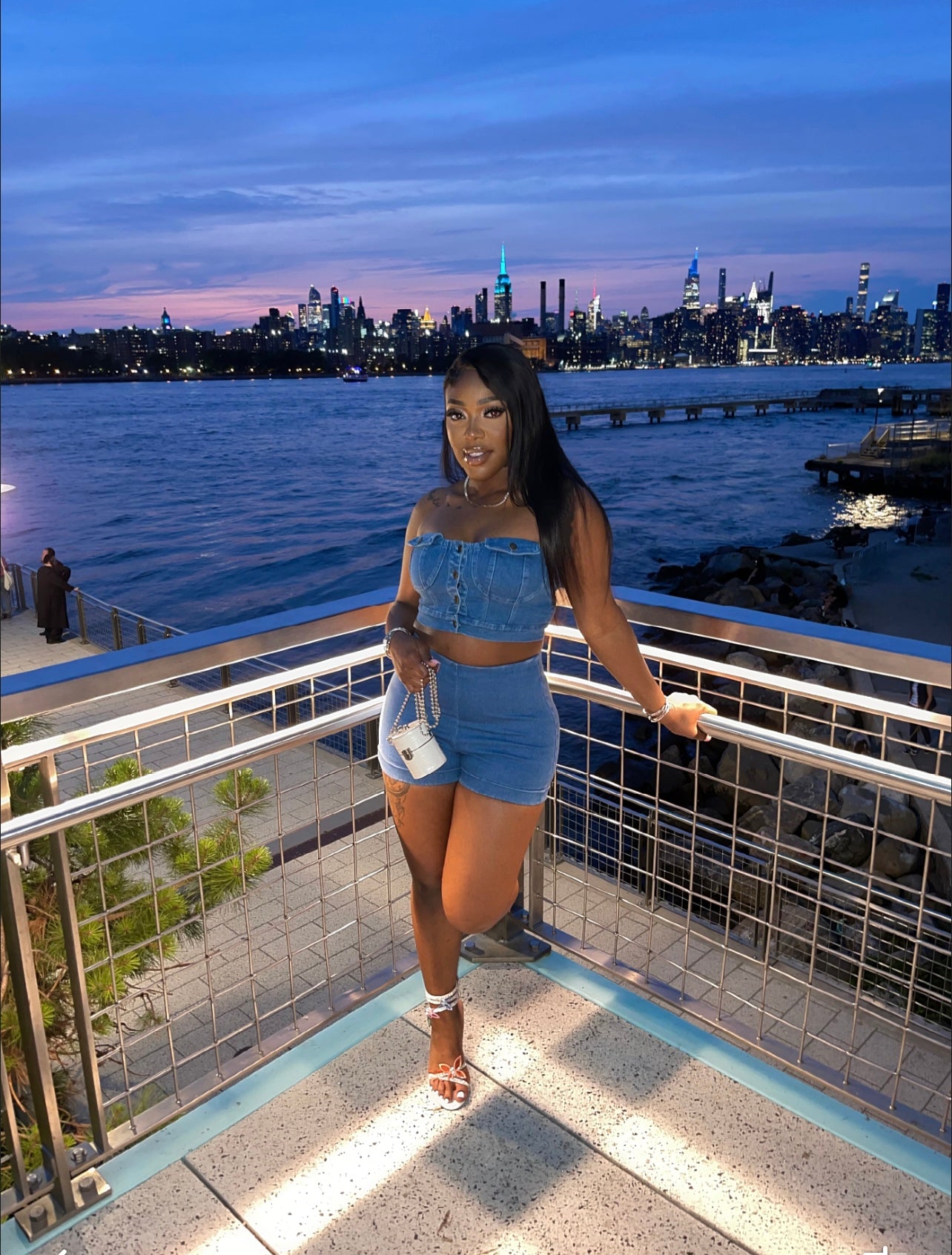 Jeans Shorts Set