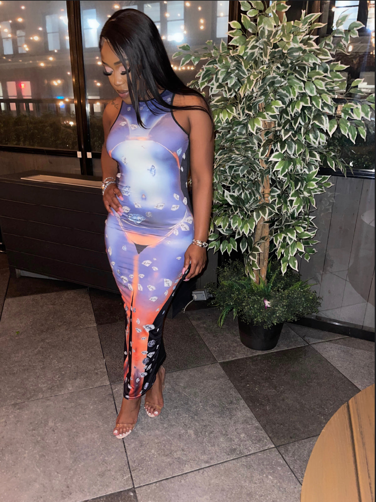 Nina Open Back Dress